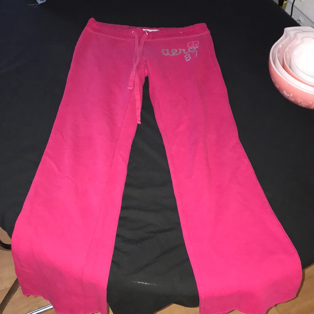 Aeropostale boot legged sweat pants